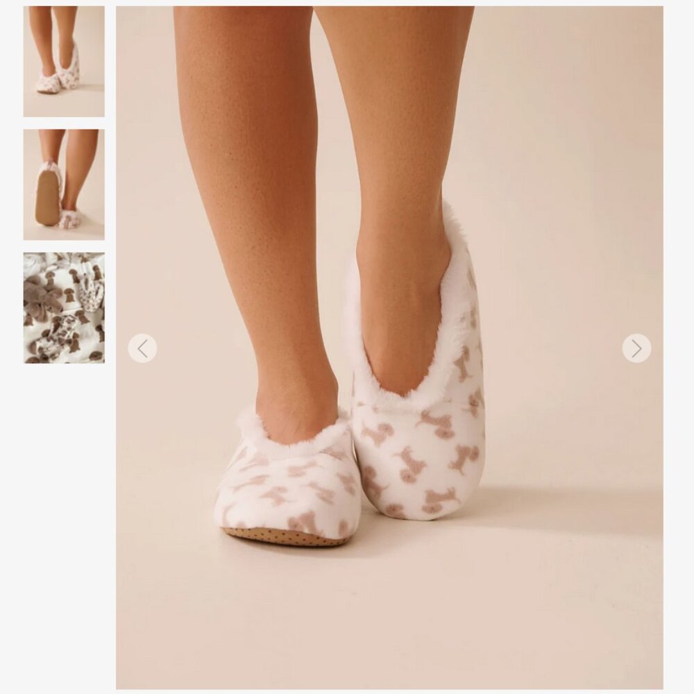 La Vie En Rose | Dachshund Pajama 3-Piece Set | Top, Pants & Slippers | BNWT - Picture 3 of 4